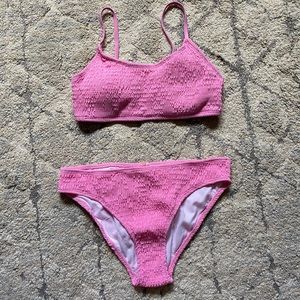 Pink smocked bikini set ✨💕☀️